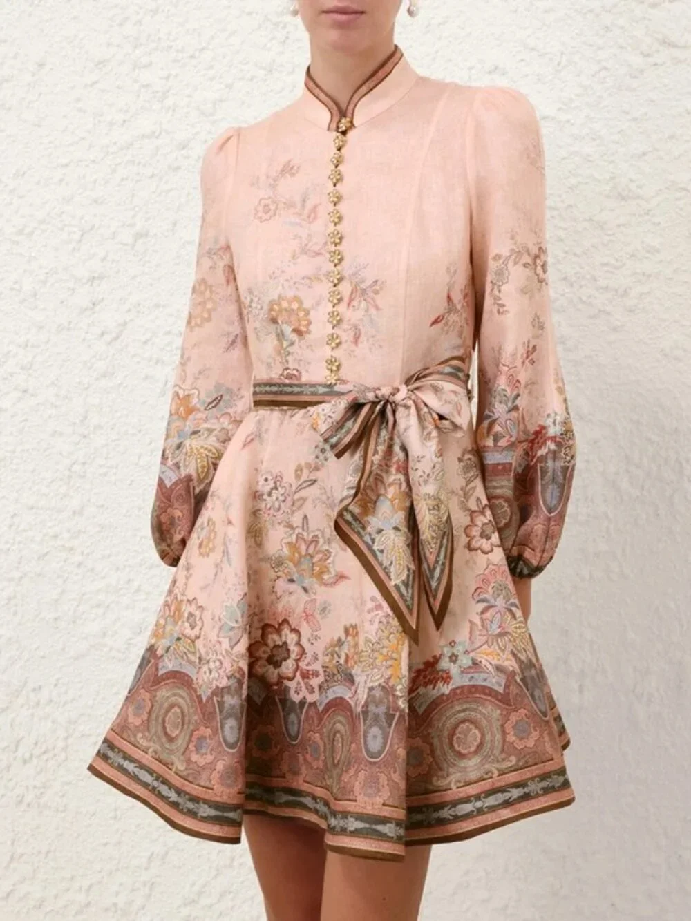 Zimmermann Alchemy Button Mini Dress - Picture 2 of 11